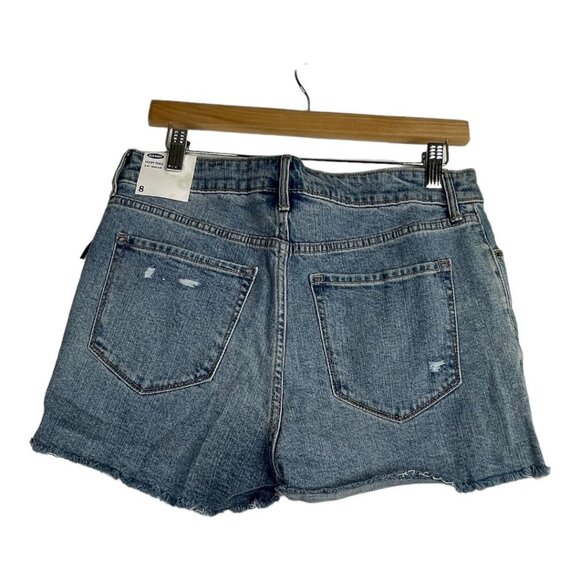 New Old Navy High Rise Secret Slim Pockets Shorts size 8 Blue - Picture 7 of 10